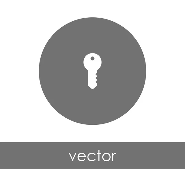 Icono clave ilustración — Vector de stock