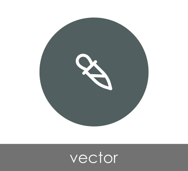 Gotero icono de línea — Vector de stock