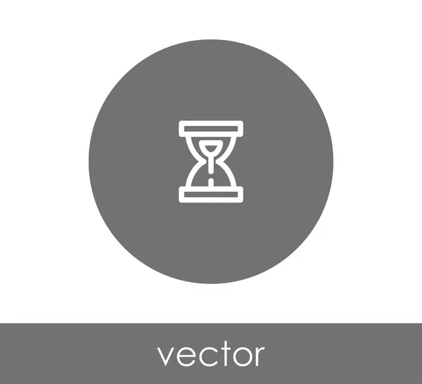 Ilustración del icono de reloj de arena — Vector de stock