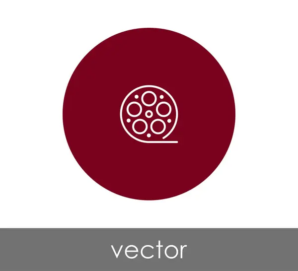 Signo de icono de película — Vector de stock