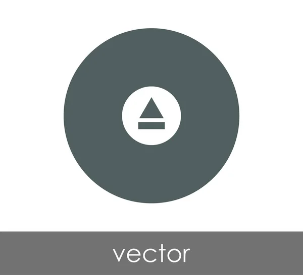 Vysunout ikonu v kruhu — Stockový vektor