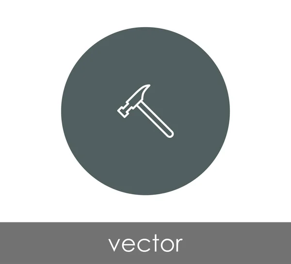 Icona web martello — Vettoriale Stock