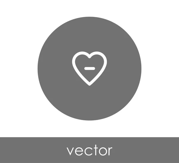 Corazón icono web — Vector de stock