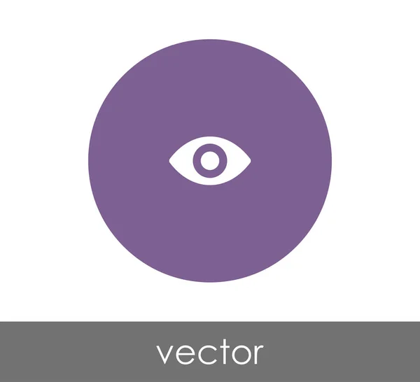 Eye icon in circle — Stock Vector