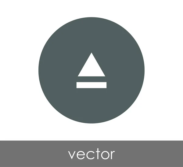 Icono de expulsión en círculo — Vector de stock