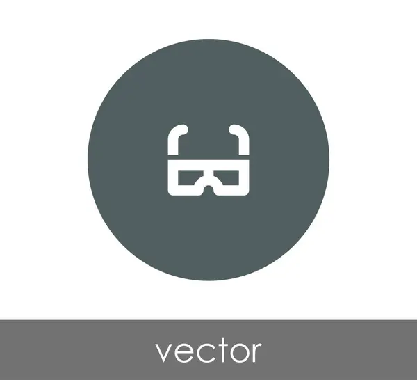 안경 웹 아이콘 — 스톡 벡터