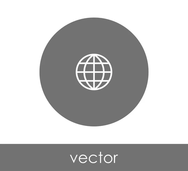 Ícone da web globo — Vetor de Stock