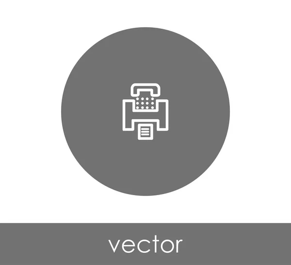 Icono máquina de fax — Vector de stock