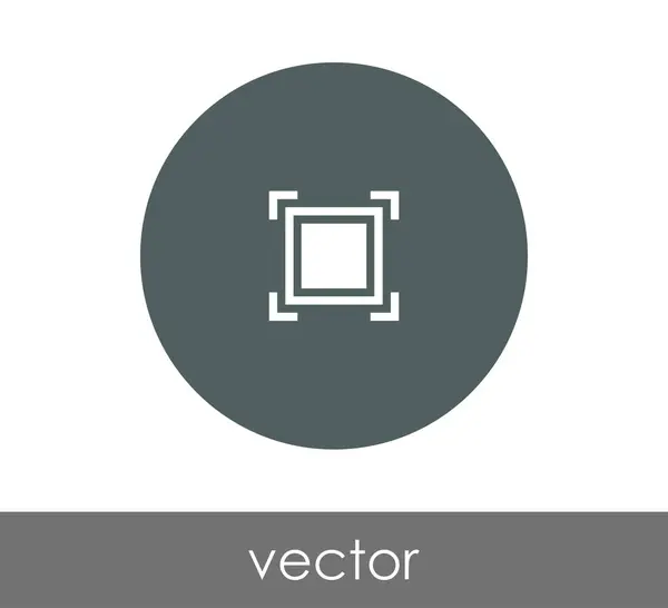 Pictogram van de focus van de camera — Stockvector