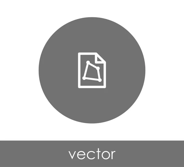 Document pictogram teken — Stockvector