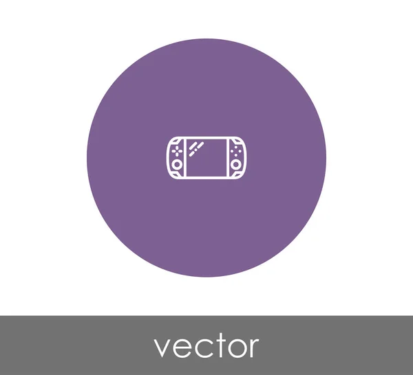 Pictogram van de cirkel van de joystick — Stockvector