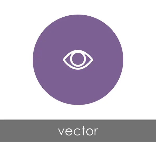 Augensymbol im Kreis — Stockvektor