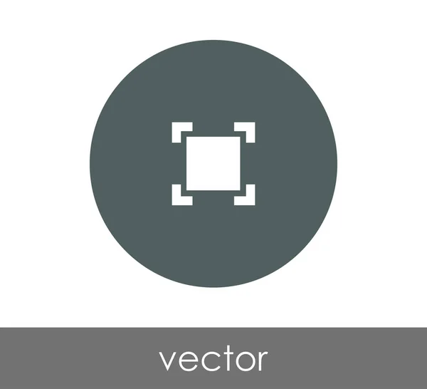 Піктограма повноекранного кола — стоковий вектор
