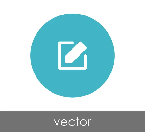 Editar icono de concepto — Vector de stock