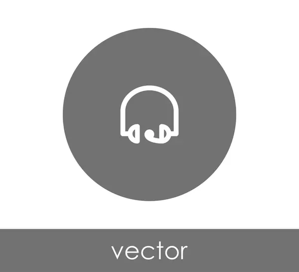 Headphones ícone web — Vetor de Stock