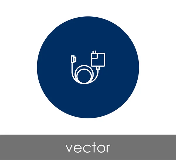 Дизайн значка зарядного пристрою — стоковий вектор