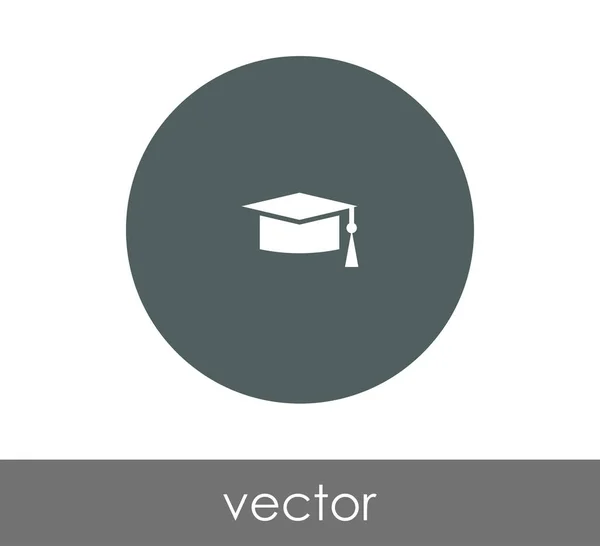 Icono de la tapa de graduación — Vector de stock