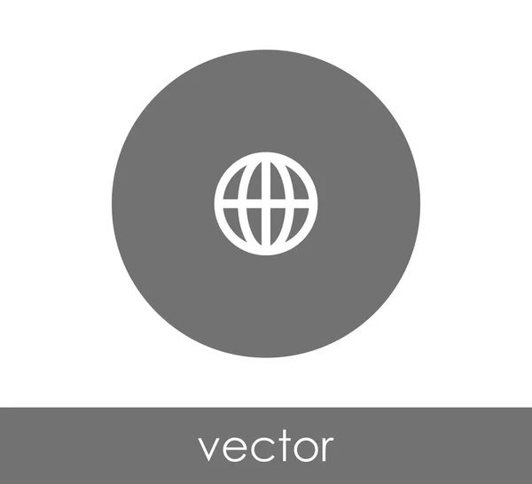 Globe web ikon – Stock-vektor
