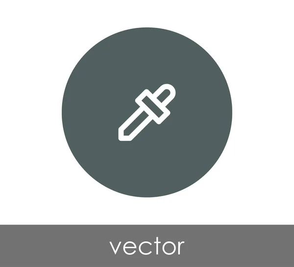 Gotero icono de línea — Vector de stock