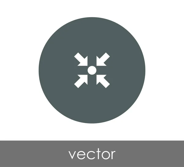 Icono de flecha ajuste — Vector de stock