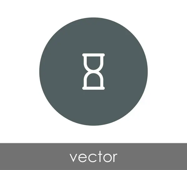 Ilustración del icono de reloj de arena — Vector de stock