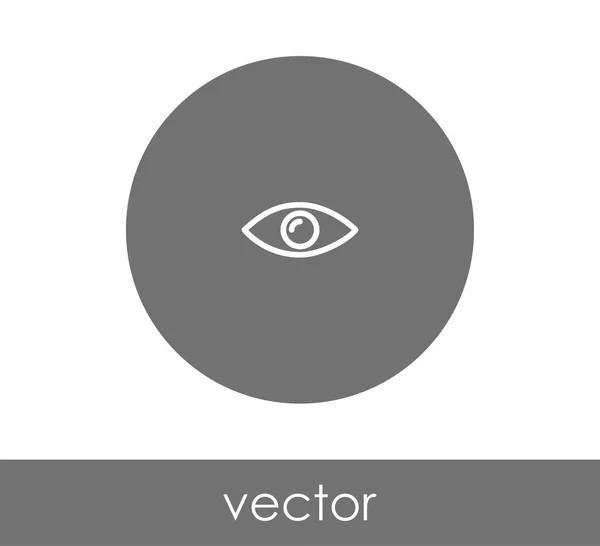 Ikon mata dalam lingkaran - Stok Vektor