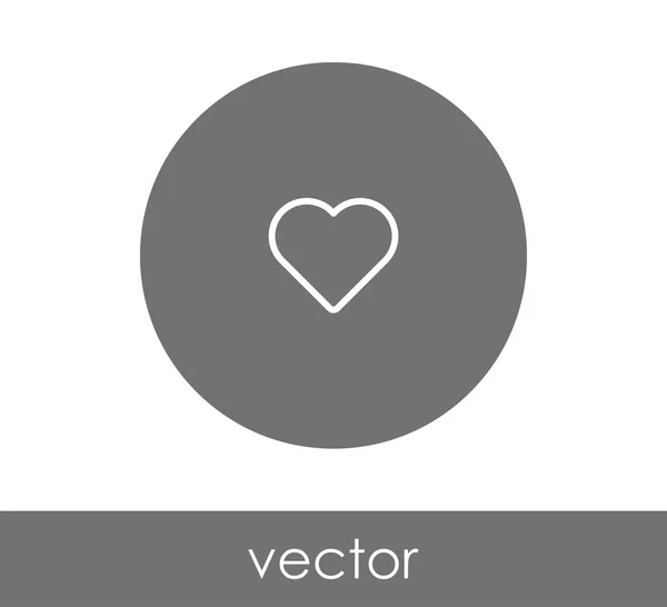 Corazón icono web — Vector de stock