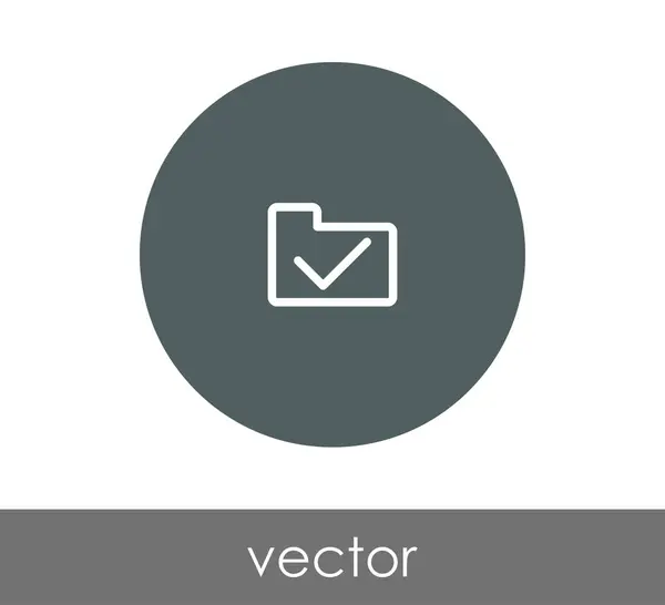 Folderu ikona znak — Wektor stockowy