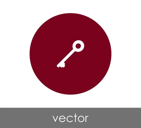 Icono clave ilustración — Vector de stock