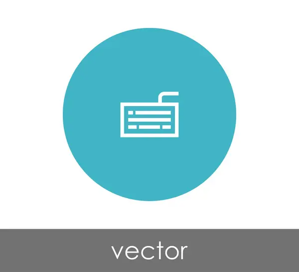 Illustration d'icône clavier — Image vectorielle