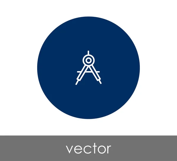 Desenho ícone bússola —  Vetores de Stock