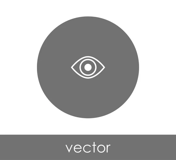 Eye icon in circle — Stock Vector