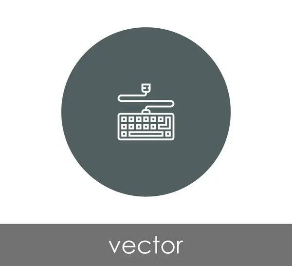 Ícone do teclado ilustração — Vetor de Stock