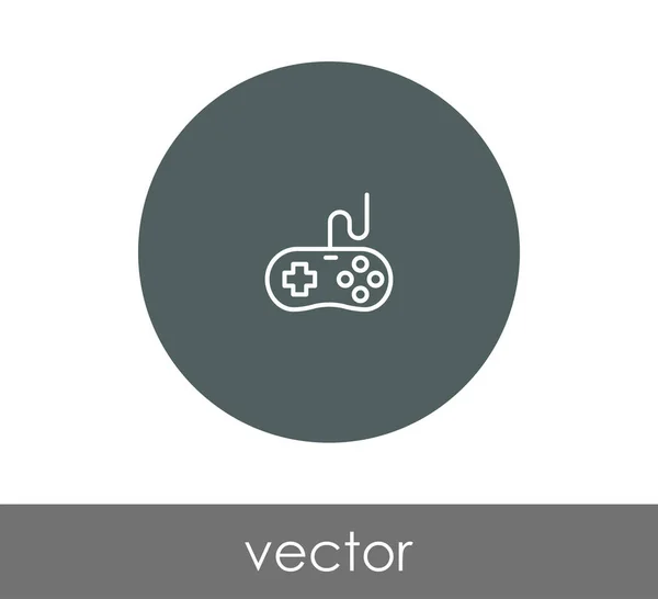 Ícone círculo joystick — Vetor de Stock