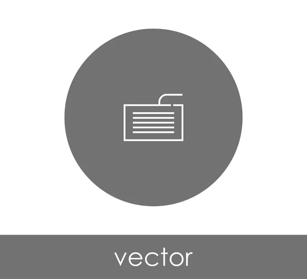 Ilustración del icono del teclado — Vector de stock