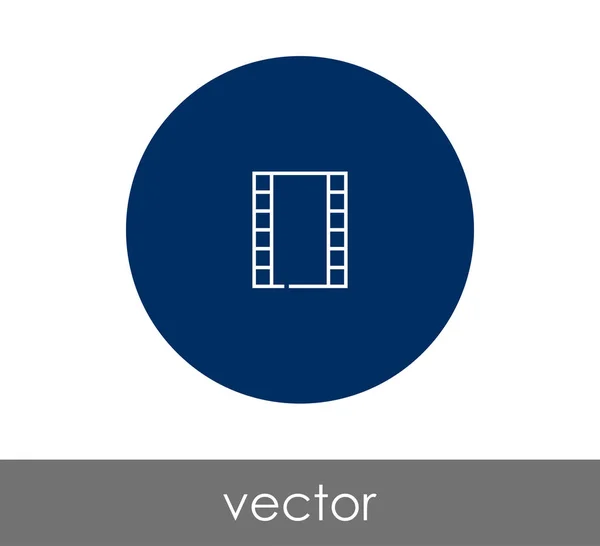 Film pictogram teken — Stockvector