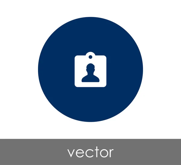Identiteitskaart pictogram — Stockvector