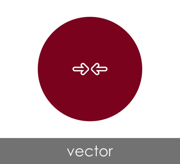 Icono de flecha ajuste — Vector de stock