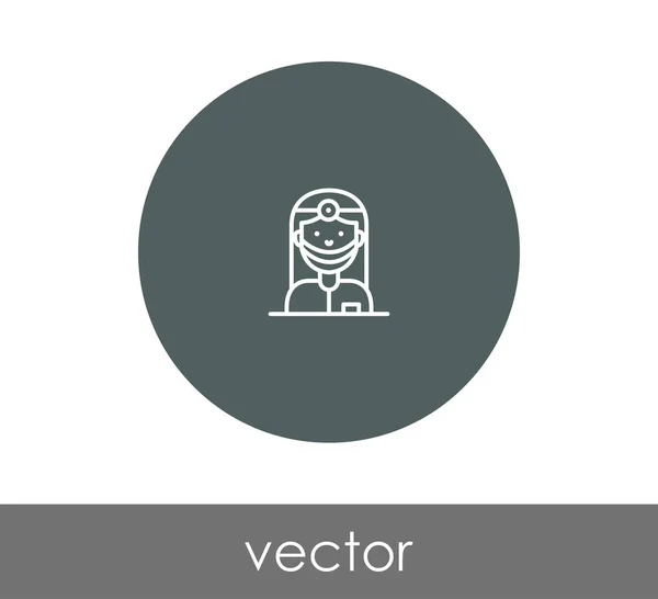 Doctor icono web — Vector de stock