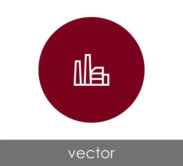 Sinal de ícone de fábrica —  Vetores de Stock