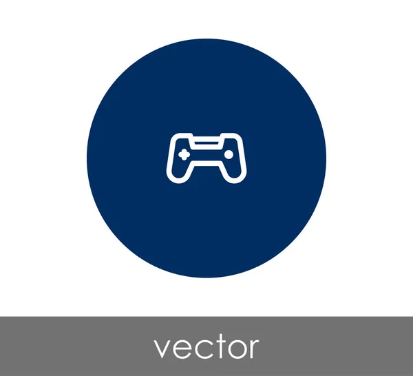 Ícone círculo joystick — Vetor de Stock