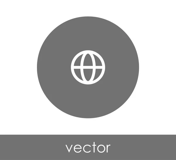 Globe web ikon – Stock-vektor