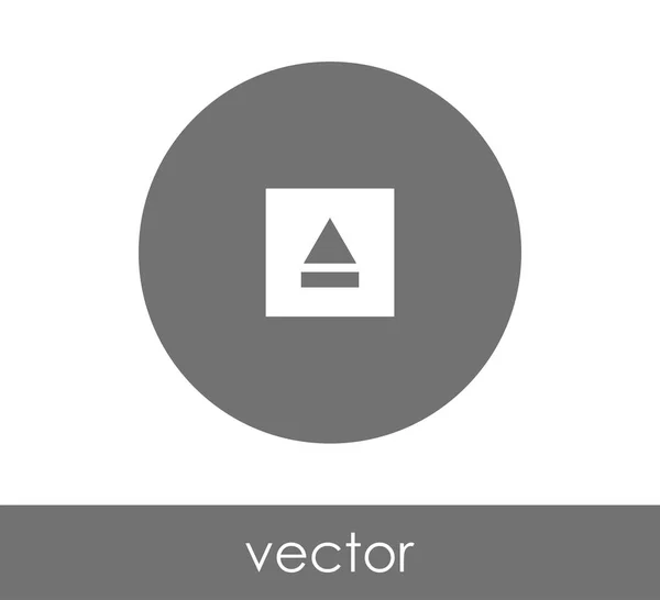 Icono de expulsión en círculo — Vector de stock