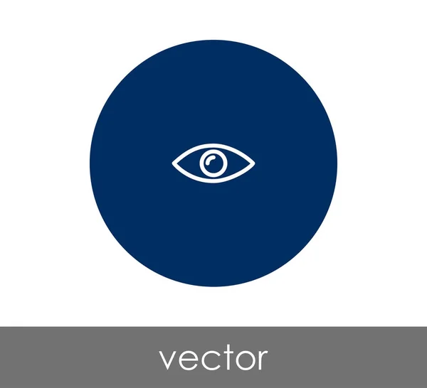 Icono del ojo en círculo — Vector de stock