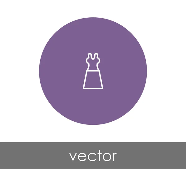 Платье веб-икона — стоковый вектор