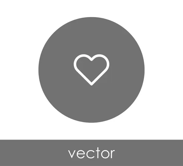 Icona web cuore — Vettoriale Stock