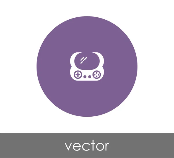 Pictogram van de cirkel van de joystick — Stockvector