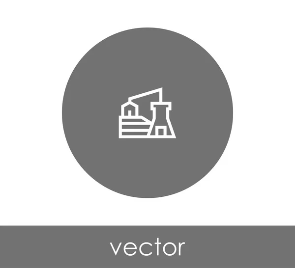 Signo de icono de fábrica — Vector de stock