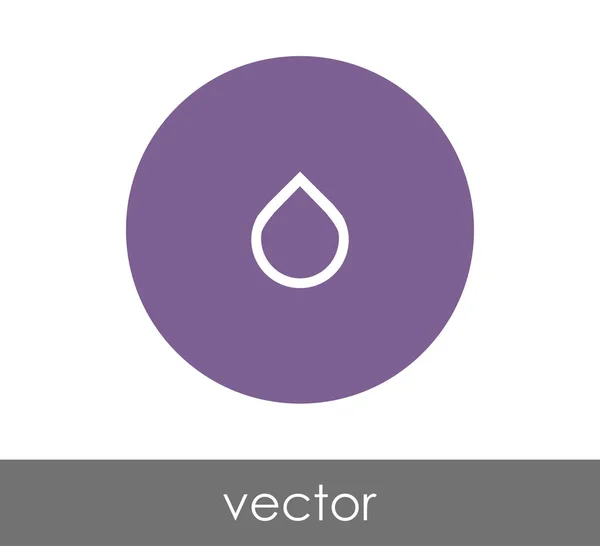 Drop web pictogram — Stockvector