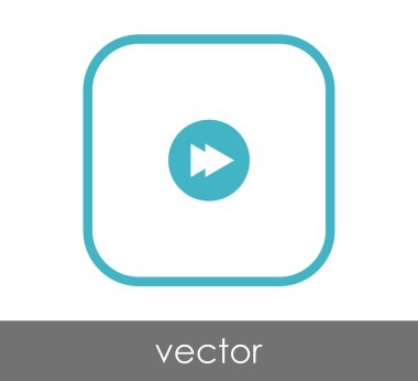 web tasarım ve uygulamaları için hızlı ileri simge